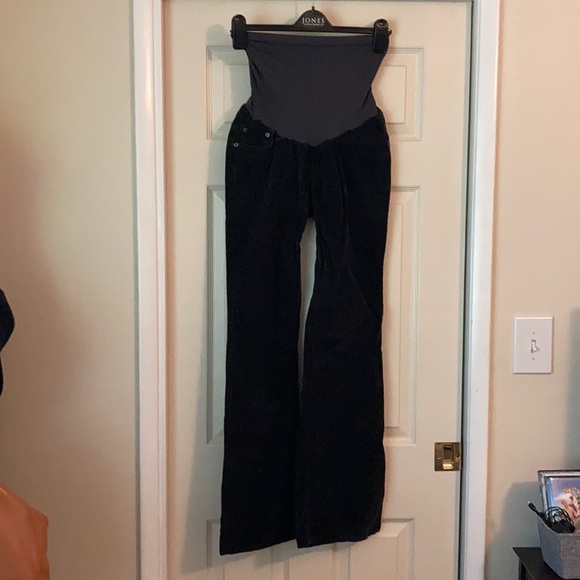Motherhood Maternity Pants - Maternity flare leg corduroys